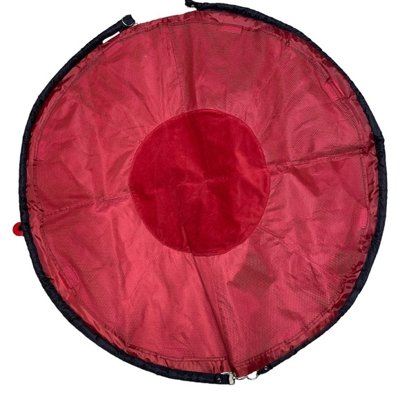 2 Red Hens Red/Blue Owl & Dots Toy Nanny - Picture 3 of 5